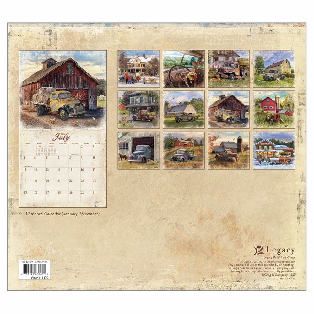 Heartland 2027 Wall Calendar by Greg Giordano First Alternate Image