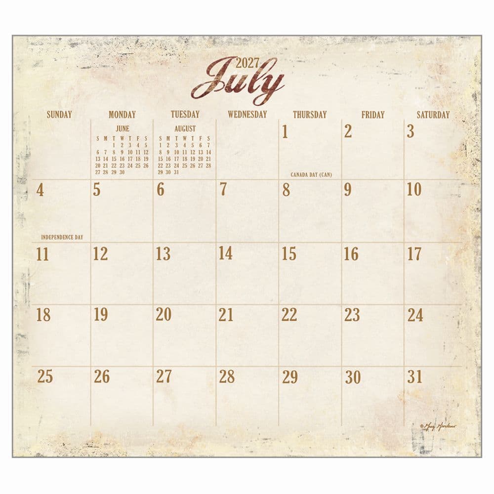 Heartland 2027 Wall Calendar by Greg Giordano Second Alternate Image