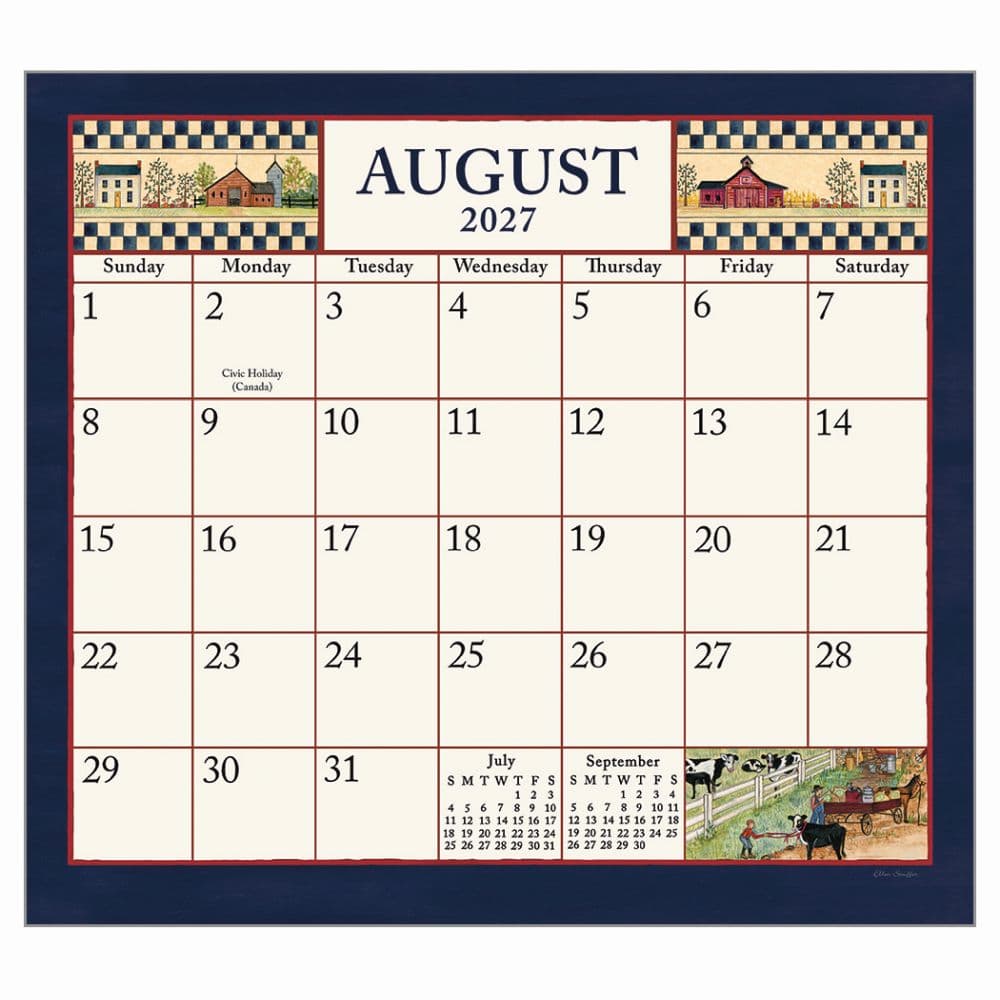 Sampler 2027 Wall Calendar by Ellen Stouffer - Calendars.com