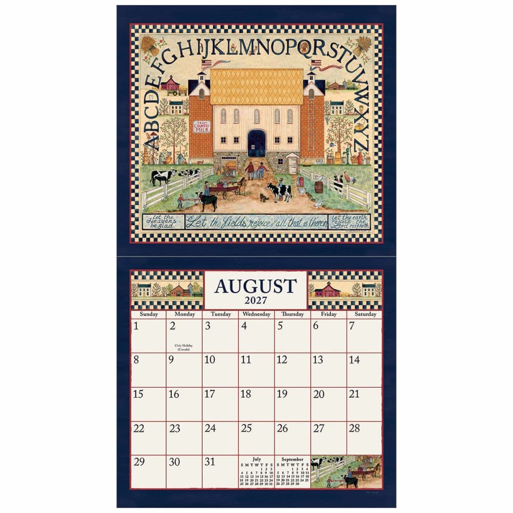 Sampler 2027 Wall Calendar by Ellen Stouffer - Calendars.com