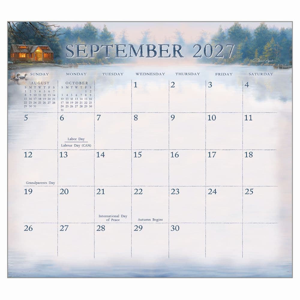 Cabin View 2027 Wall Calendar by Darrell Bush Second Alternate Image