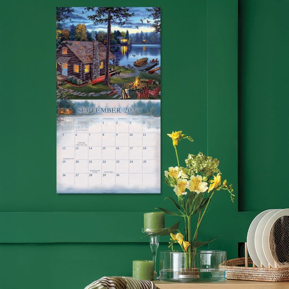 Cabin View 2027 Wall Calendar by Darrell Bush Fourth Alternate Image