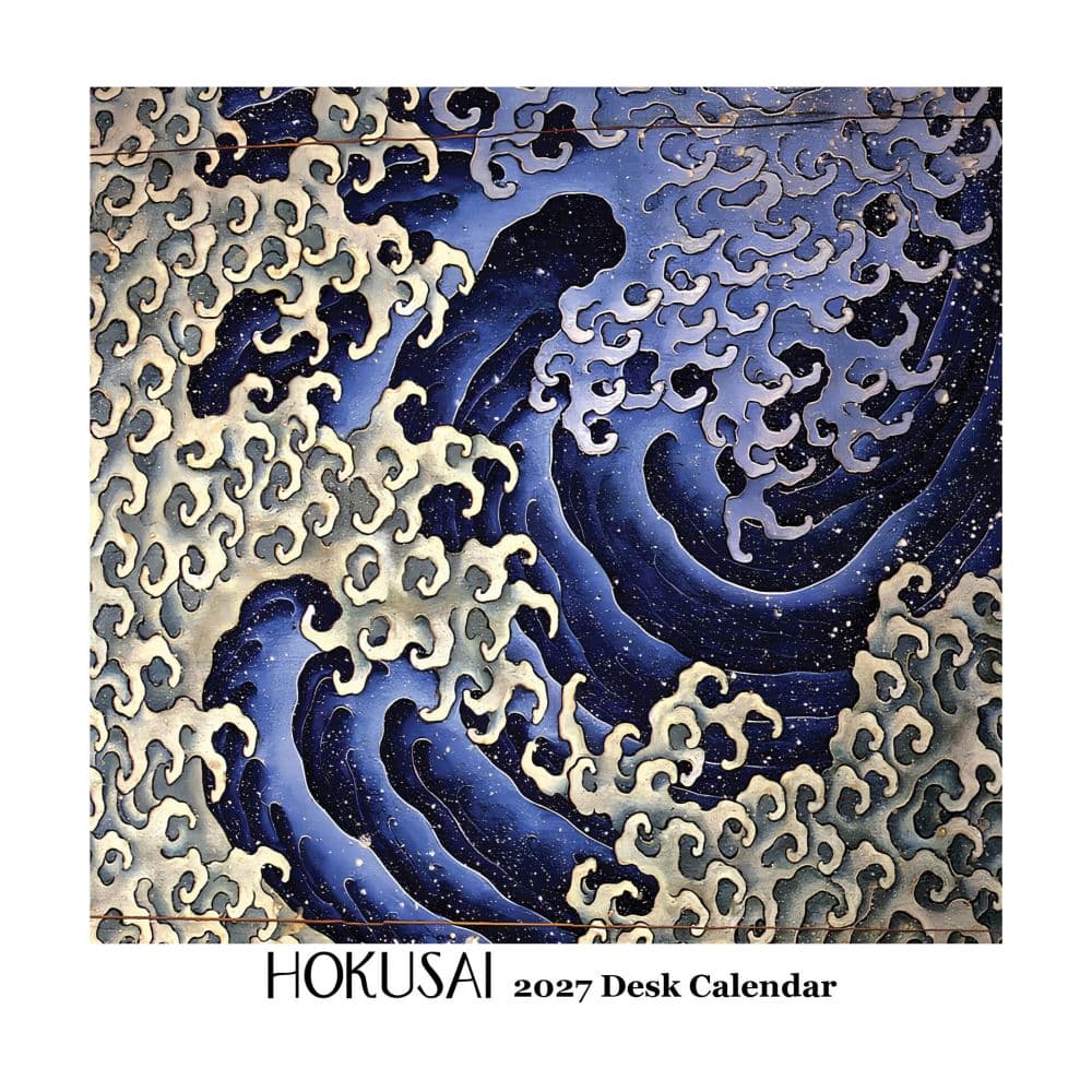 Hokusai 2027 Easel Desk Calendar