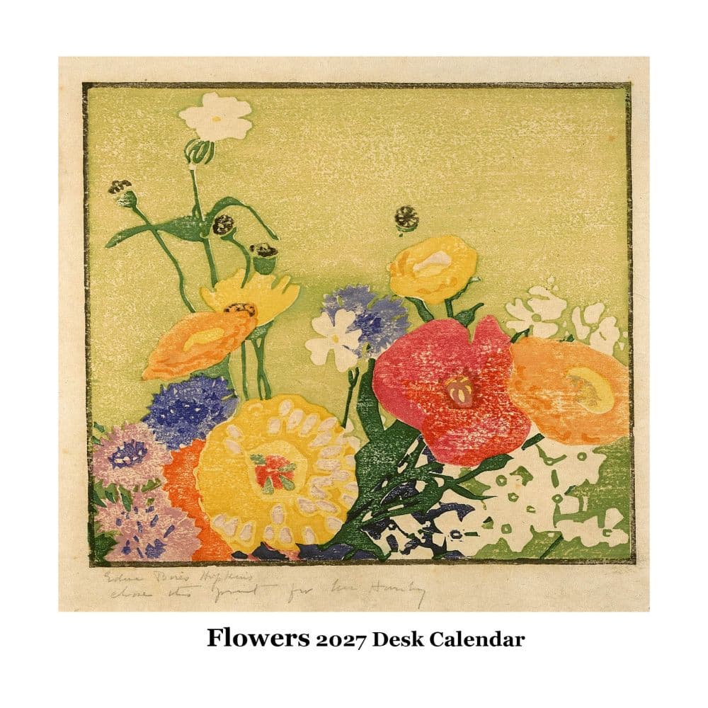 image Flowers 2027 Easel Desk Calendar Main Product Image
