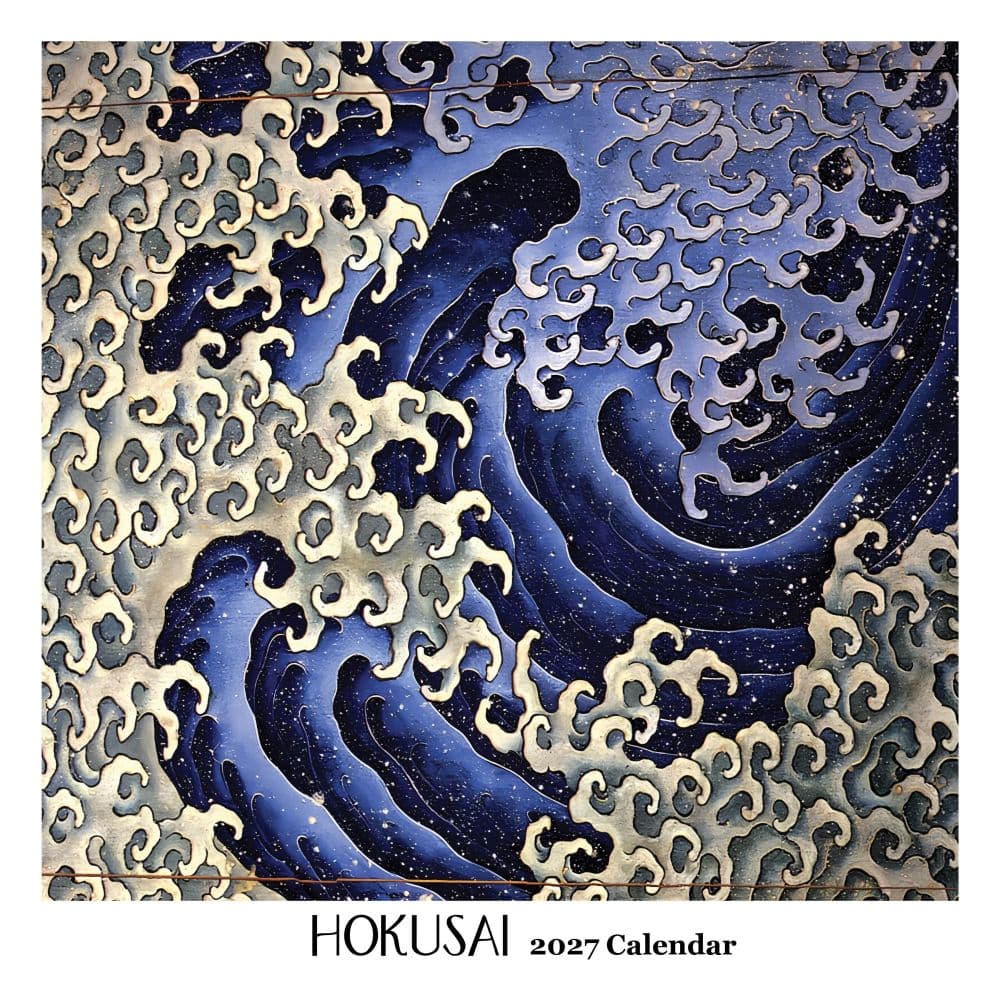 Hokusai Square 2027 Wall Calendar