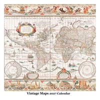 image Vintage Maps 2027 Wall Calendar Main Product Image