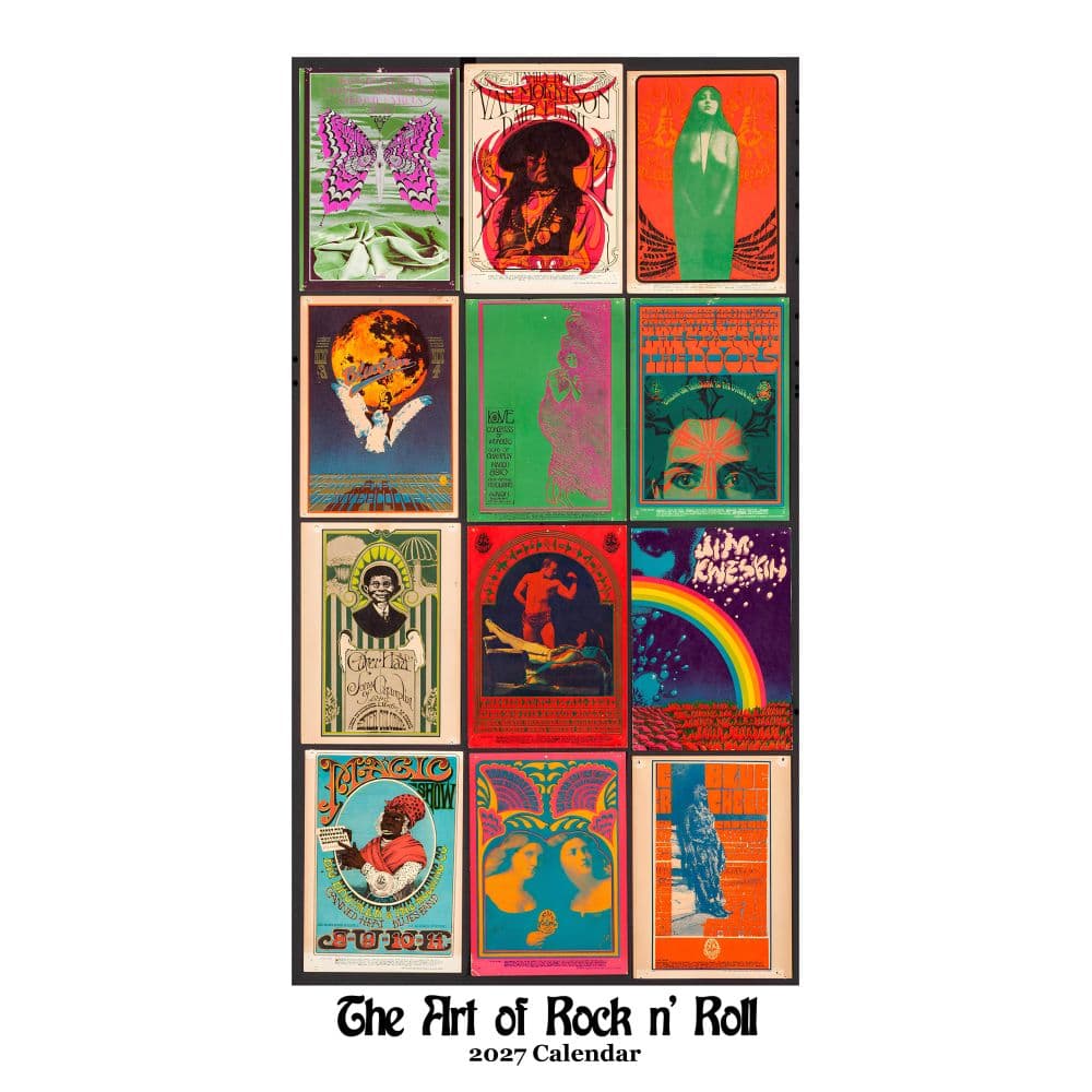 image Art of Rock and Roll 2027 Wall Calendar Main Product Image