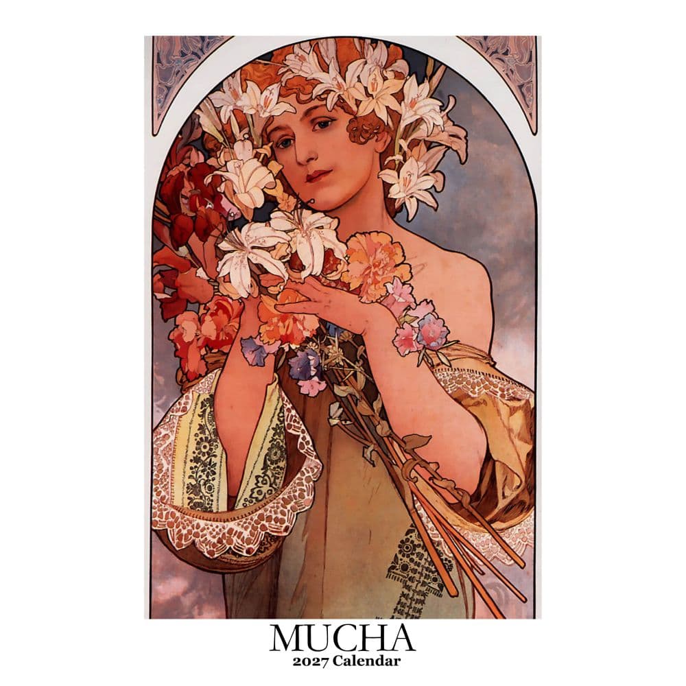 image Mucha Poster 2027 Wall Calendar Main Product Image