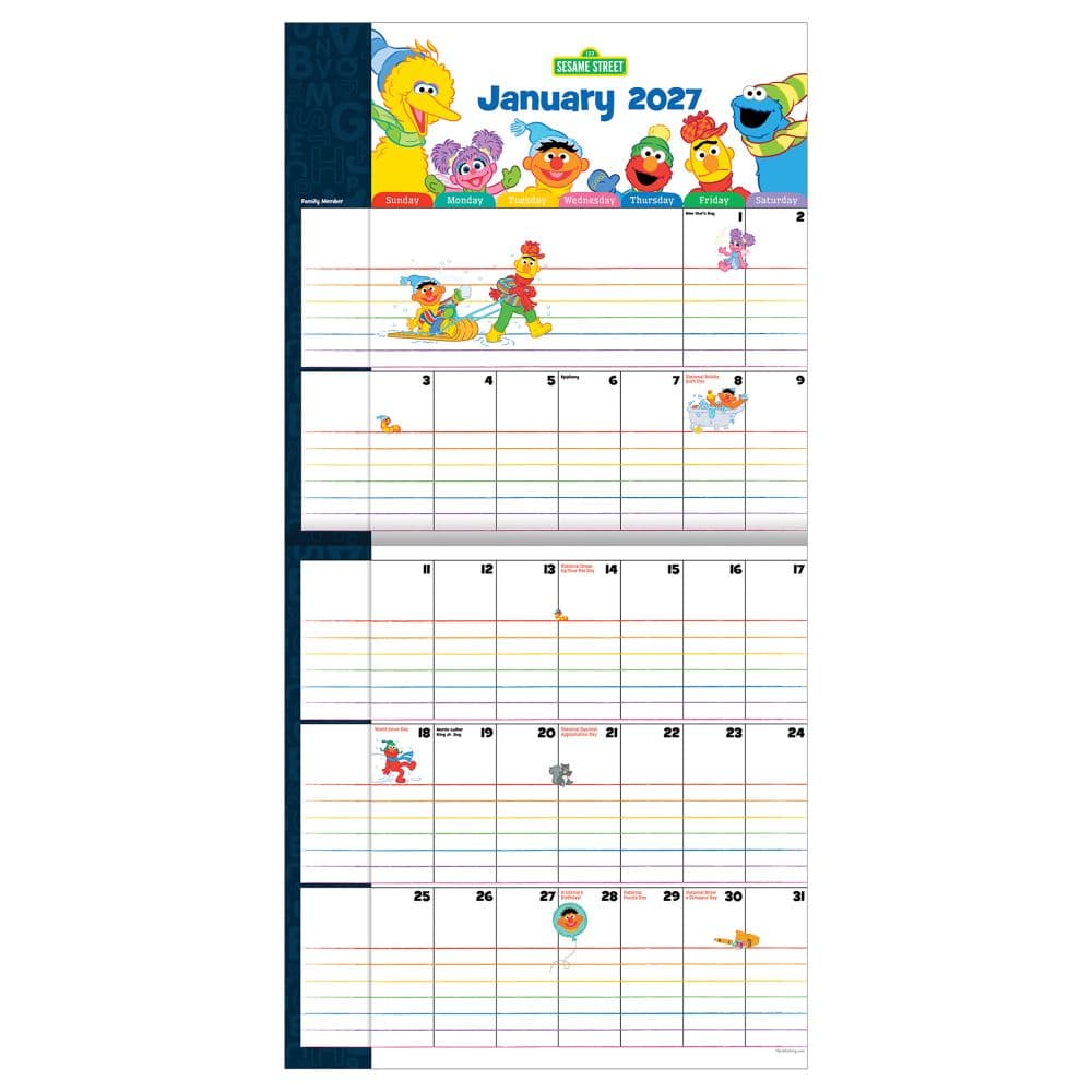 Sesame Street 2027 Planning Wall Calendar Second Alternate Image