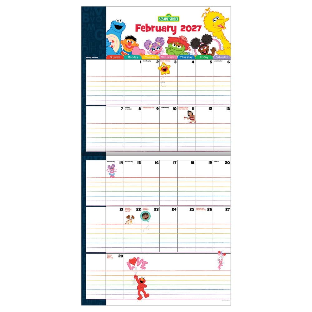 Sesame Street 2027 Planning Wall Calendar Third Alternate Image