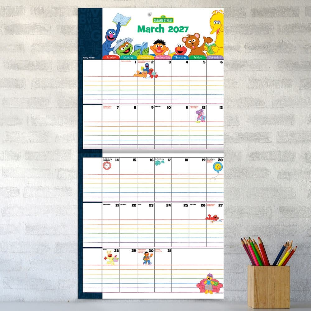 Sesame Street 2027 Planning Wall Calendar Fourth Alternate Image