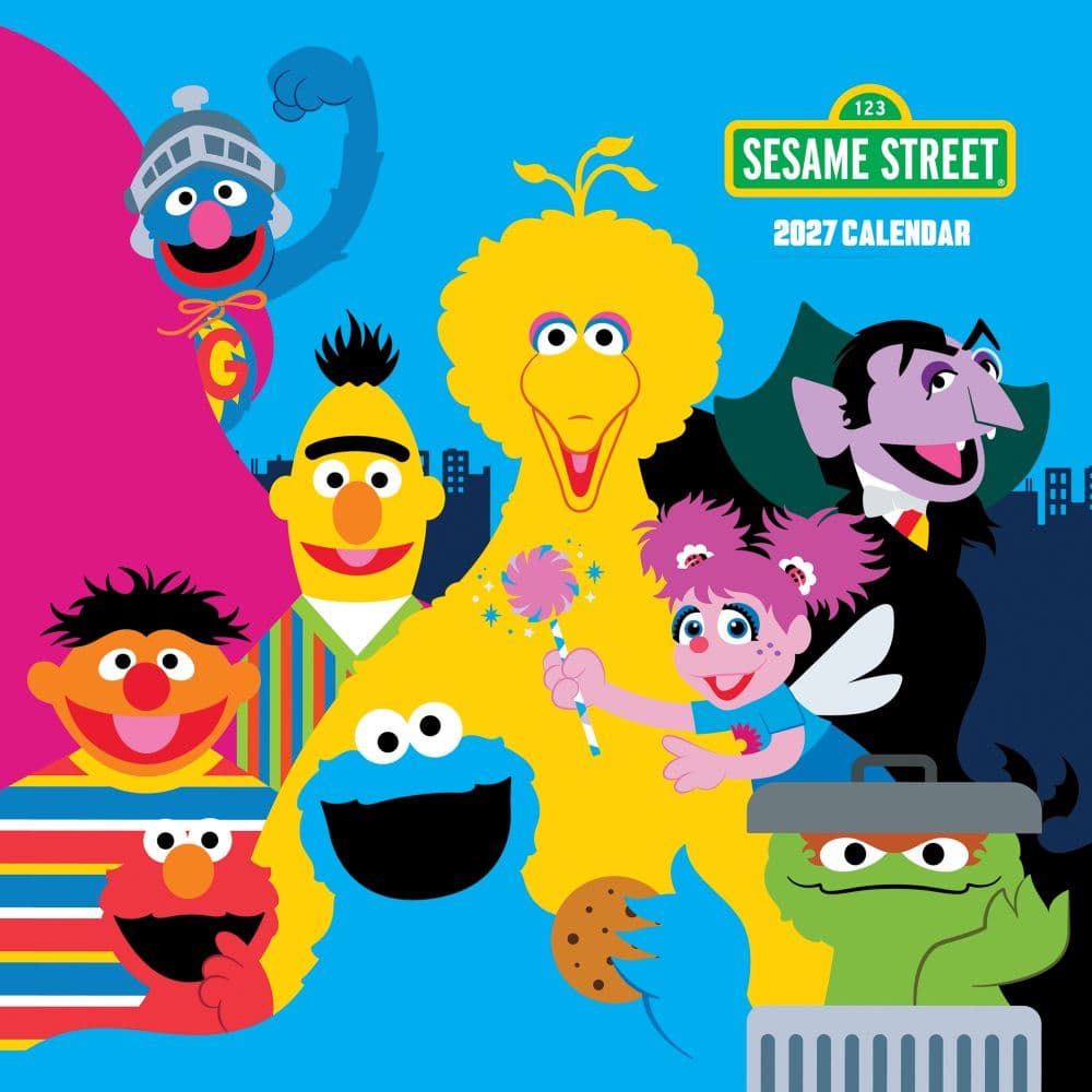 Sesame Street 2027 Mini Wall Calendar Main Product Image