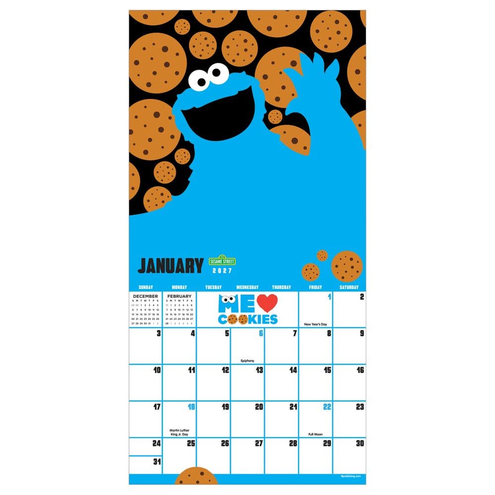 Sesame Street 2027 Mini Wall Calendar Second Alternate Image