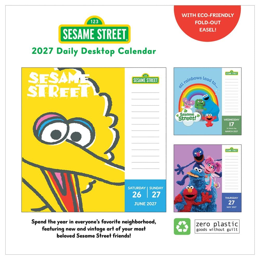 Sesame Street 2027 Desk Calendar First Alternate Image