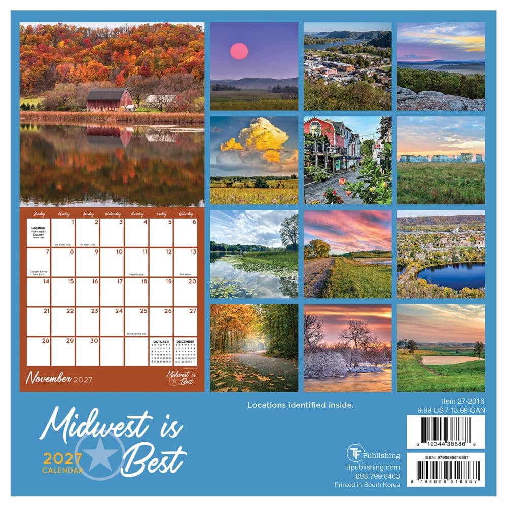 Midwest Is Best 2027 Mini Wall Calendar First Alternate Image