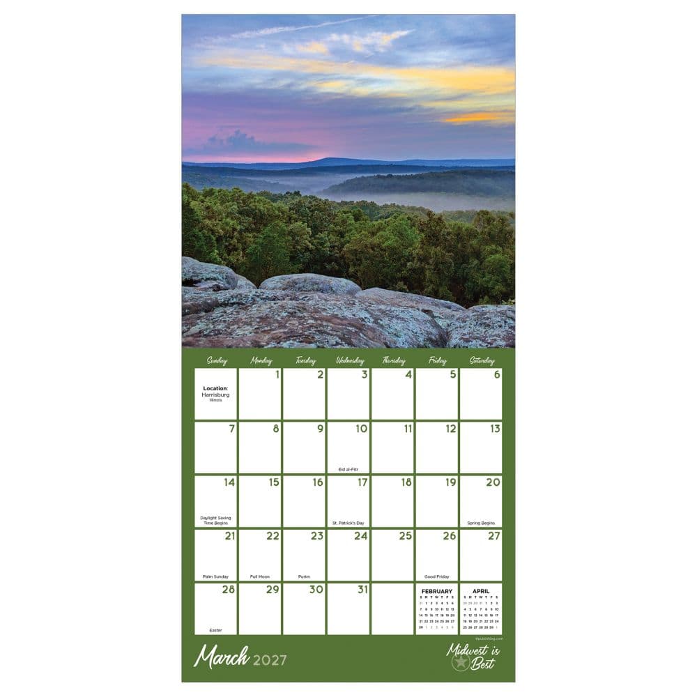 Midwest Is Best 2027 Mini Wall Calendar Second Alternate Image