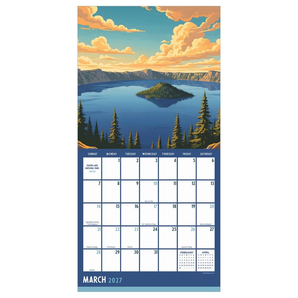 National Parks-Art 2027 Mini Wall Calendar Third Alternate Image