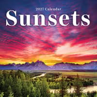 image Sunsets 2027 Mini Wall Calendar Main Product Image