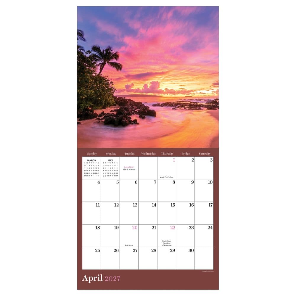 Sunsets 2027 Mini Wall Calendar Second Alternate Image