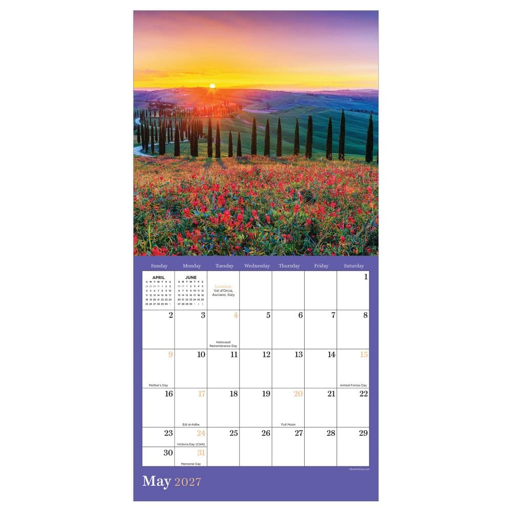 Sunsets 2027 Mini Wall Calendar Third Alternate Image
