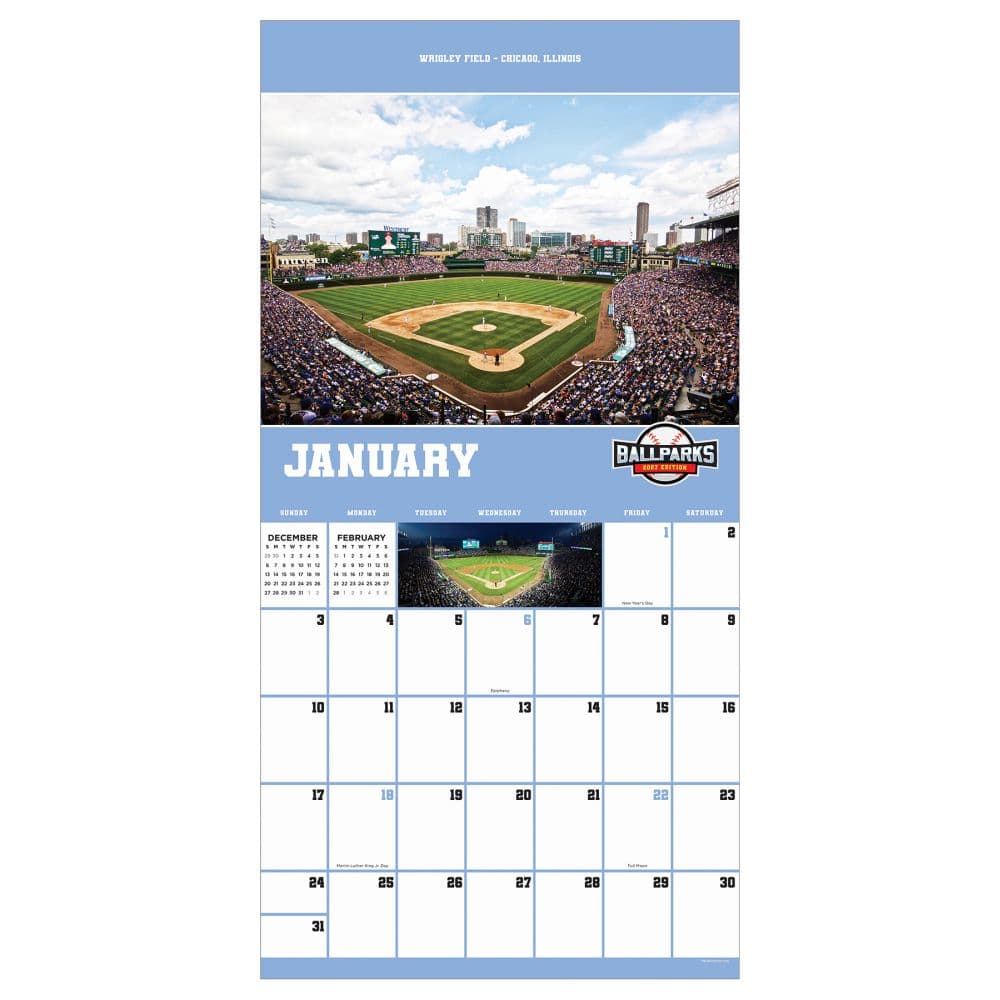 Ballparks 2027 Wall Calendar Second Alternate Image