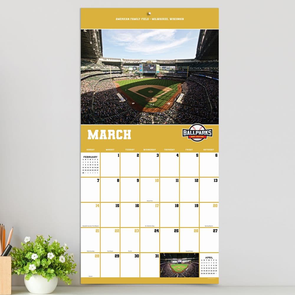 Ballparks 2027 Wall Calendar Fourth Alternate Image