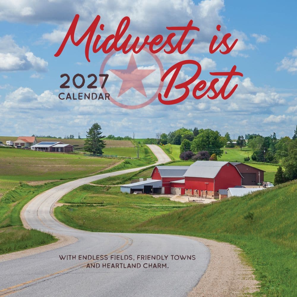 image Midwest Is Best 2027 Wall Calendar Main Product Image