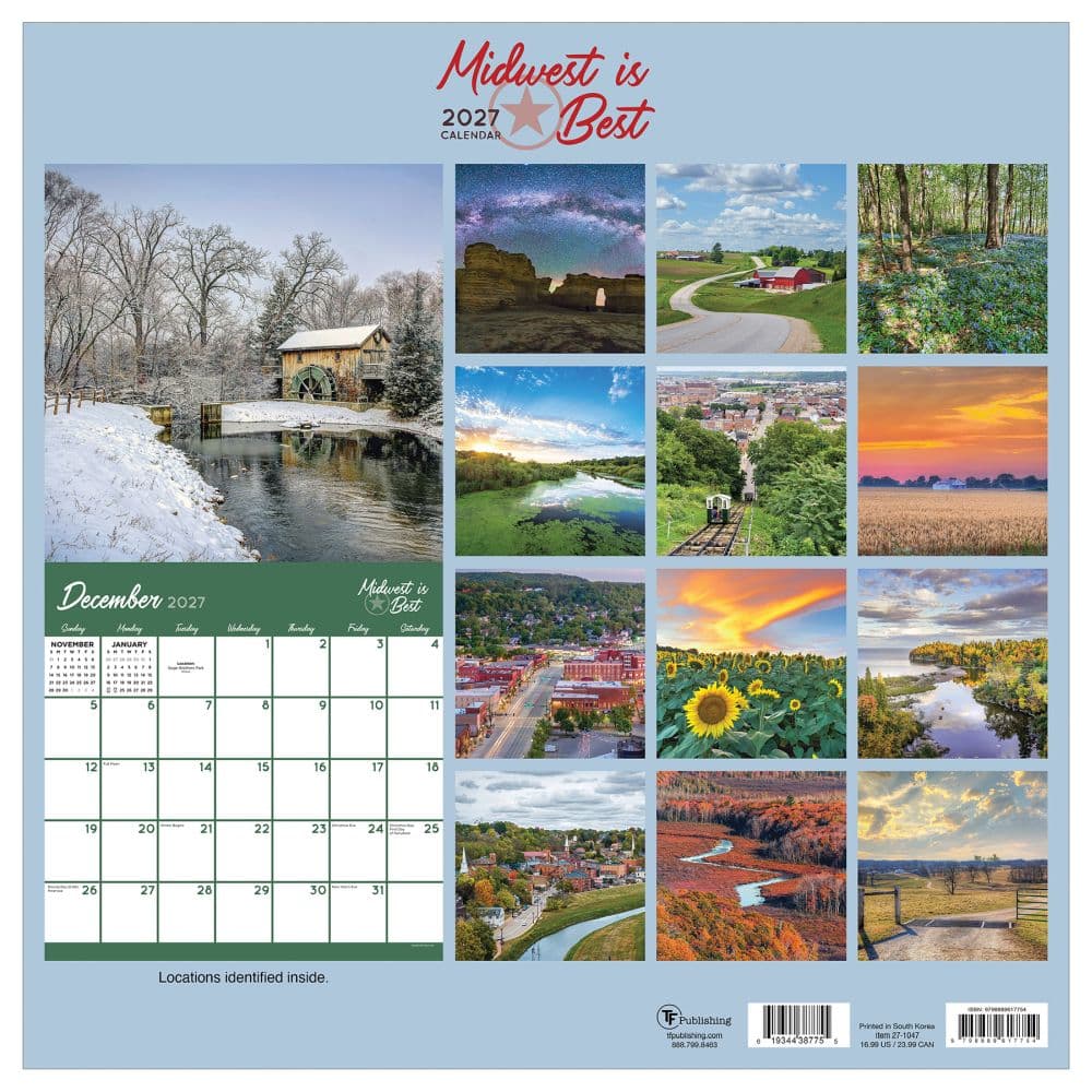 Midwest Is Best 2027 Wall Calendar First Alternate Image