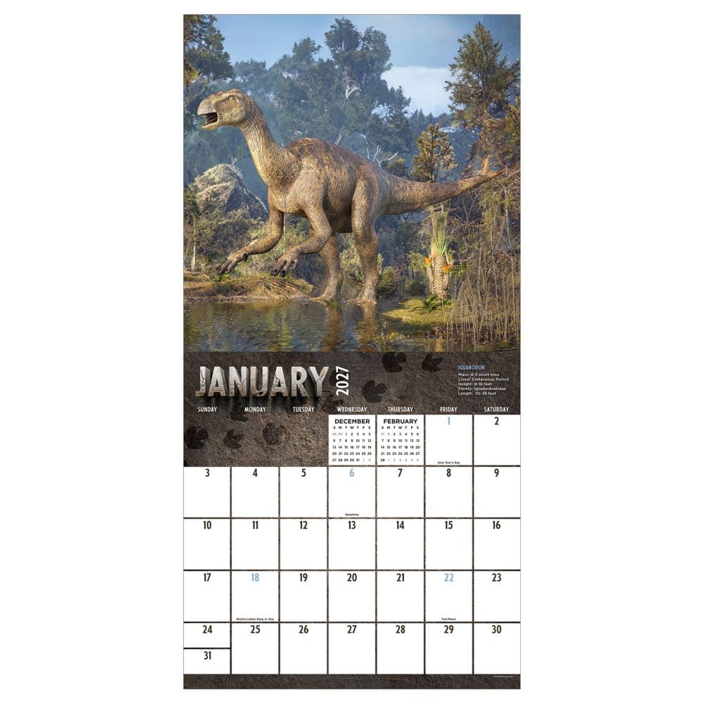 Dinosaurs 2027 Wall Calendar Second Alternate Image