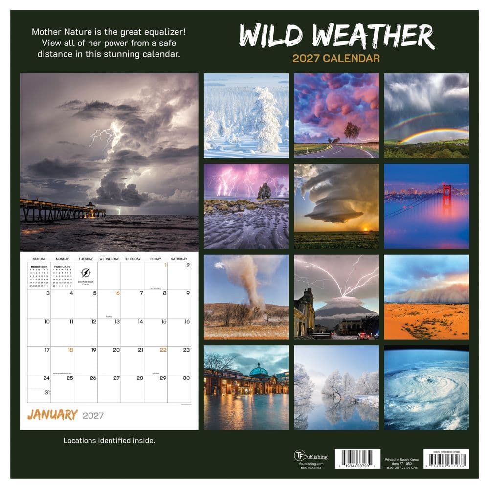Wild Weather 2027 Wall Calendar First Alternate Image
