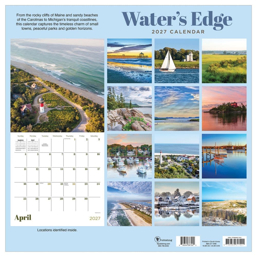 Waters Edge 2027 Wall Calendar First Alternate Image
