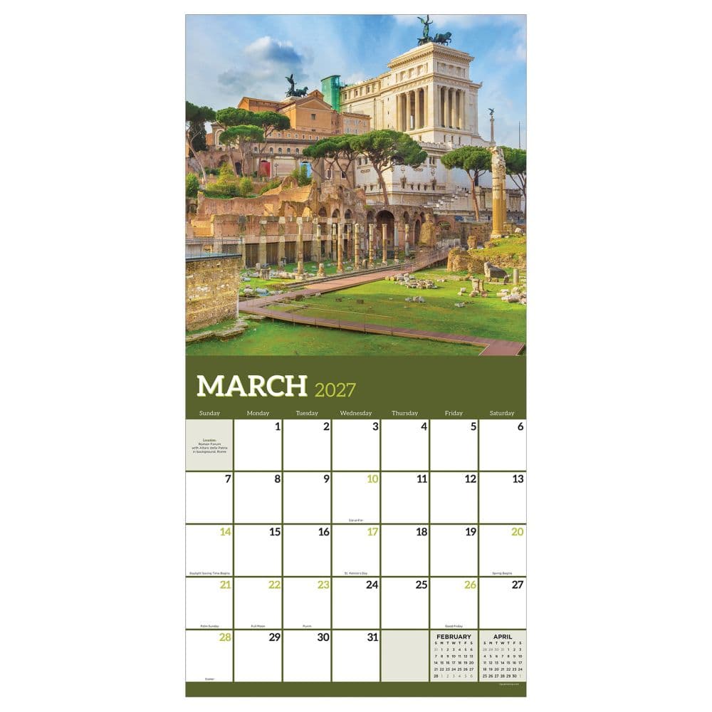 Italy 2027 Wall Calendar Third Alternate Image
