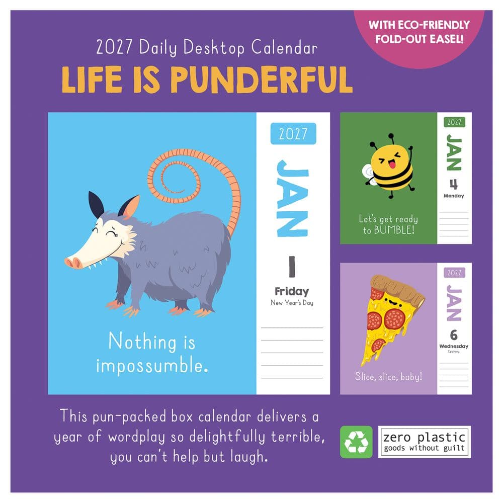 Puns of Fun 2027 Desk Calendar First Alternate Image