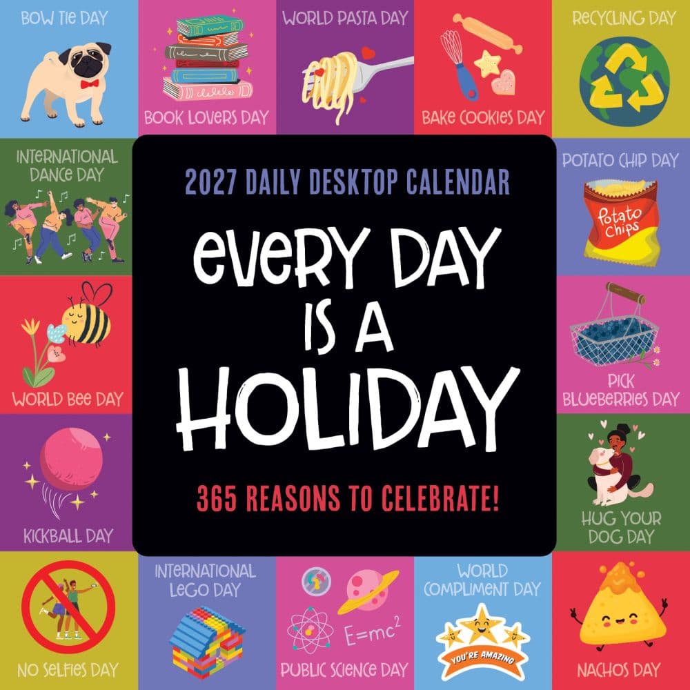 image Every Days A Holiday 2027 Desk Calendar Main Product Image