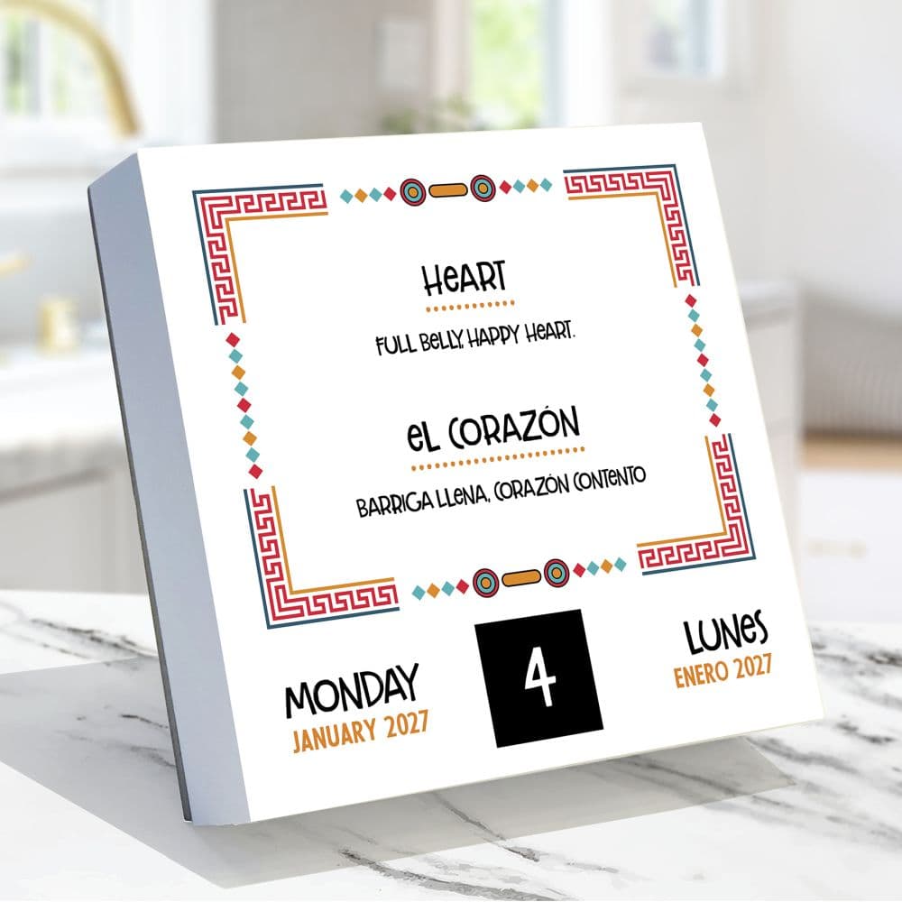 Spanish Words 2027 Desk Calendar Second Alternate Image