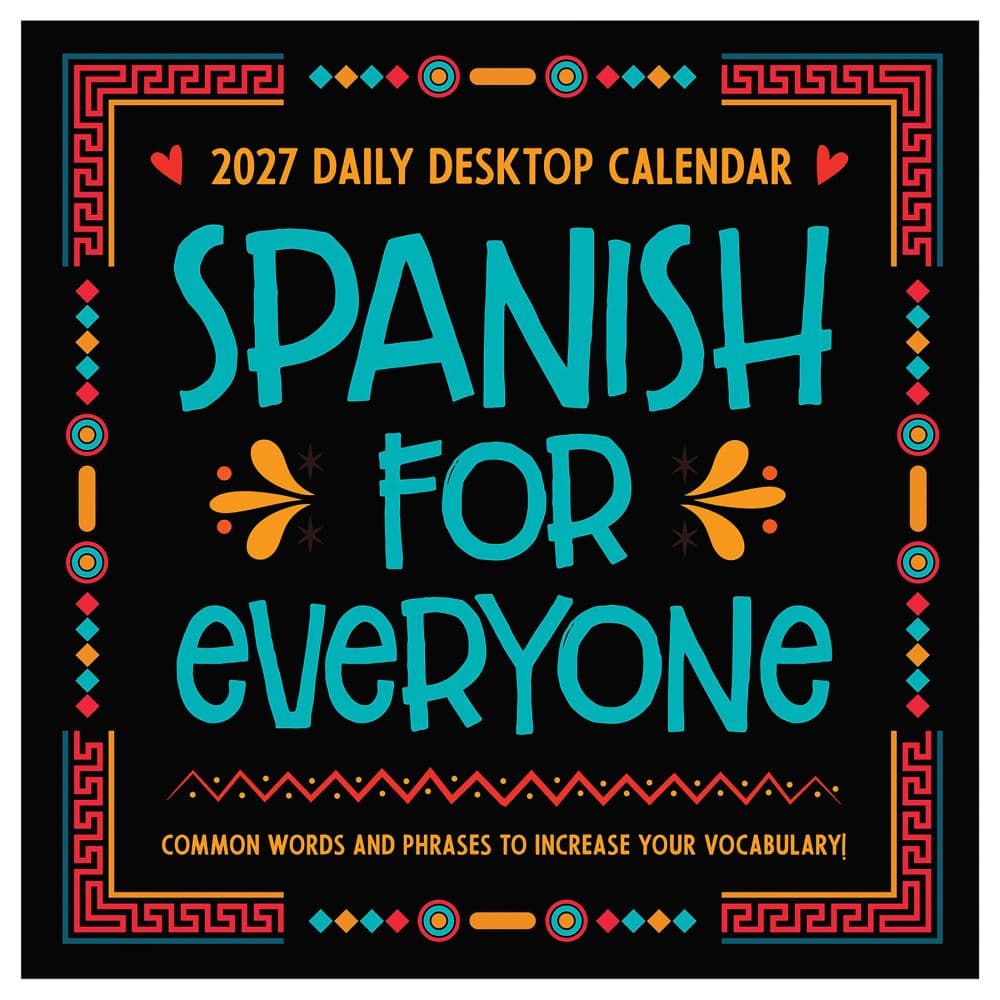 Spanish Words 2027 Desk Calendar Fourth Alternate Image