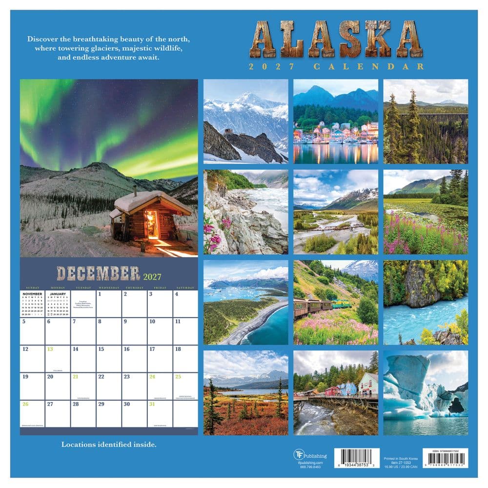 Alaska 2027 Wall Calendar First Alternate Image