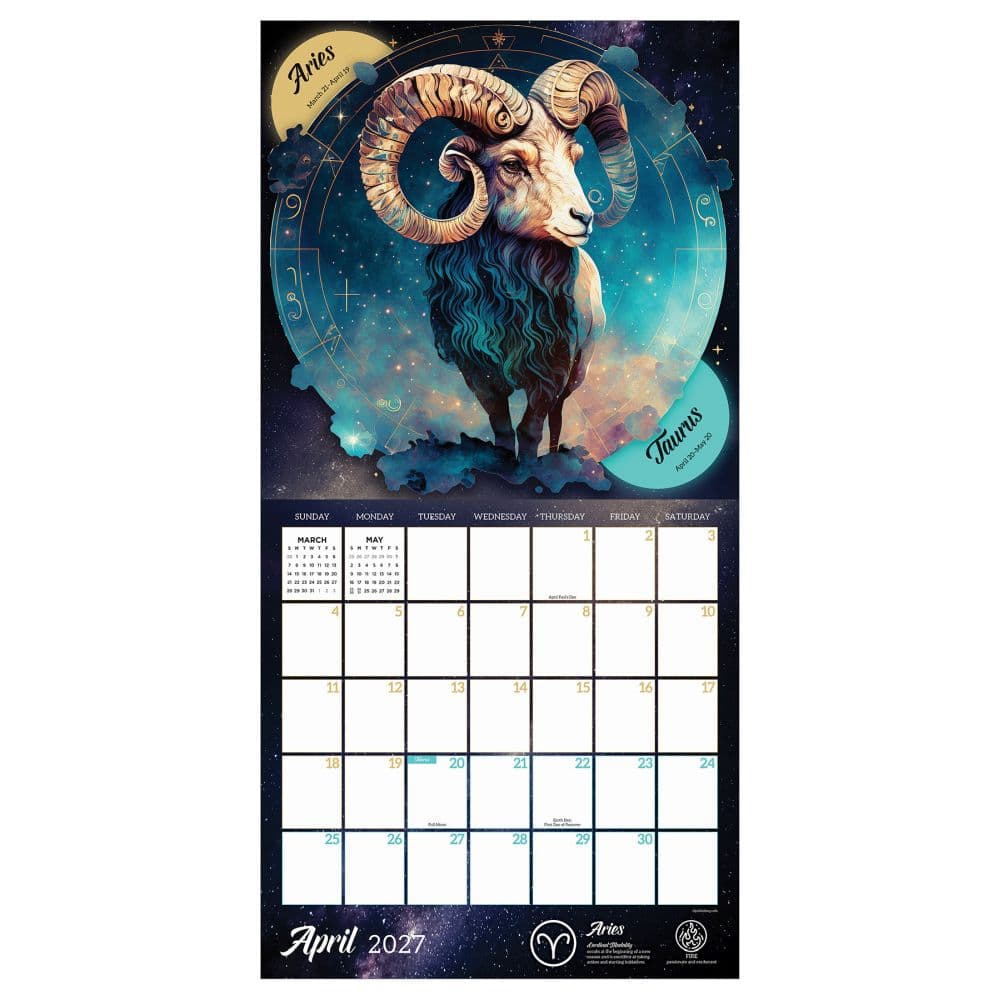 Astrology 2027 Wall Calendar Third Alternate Image