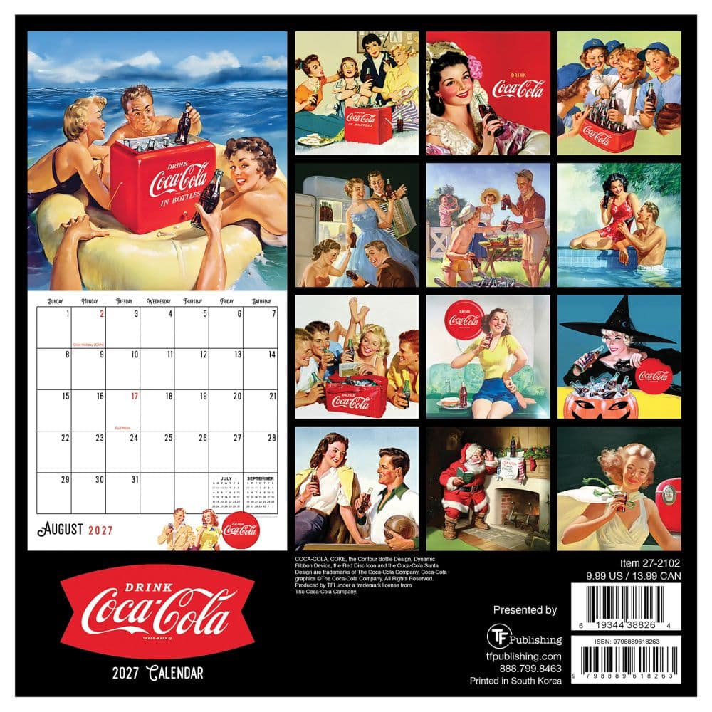 Coca-Cola 2027 Mini Wall Calendar First Alternate Image
