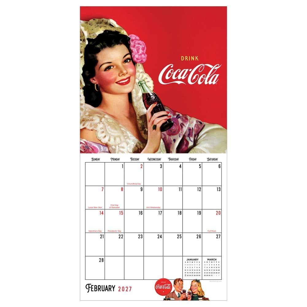 Coca-Cola 2027 Mini Wall Calendar Third Alternate Image