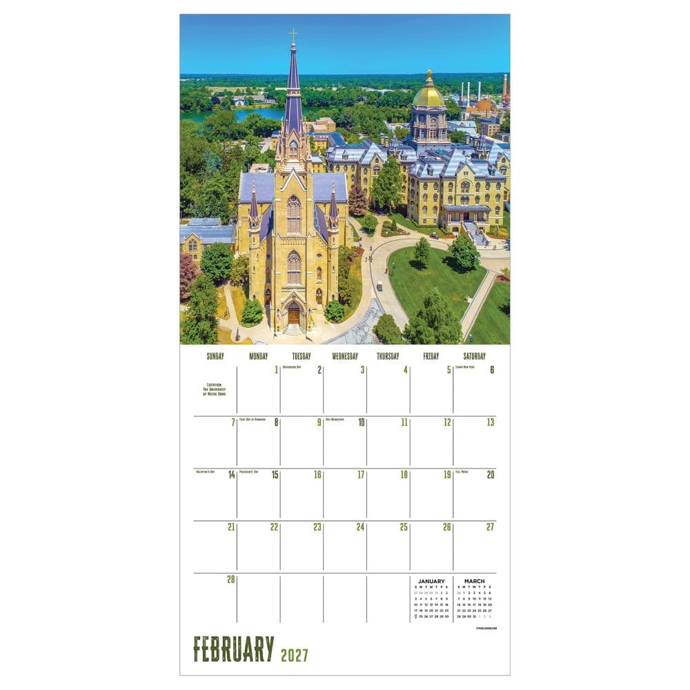 Indiana 2027 Wall Calendar Third Alternate Image