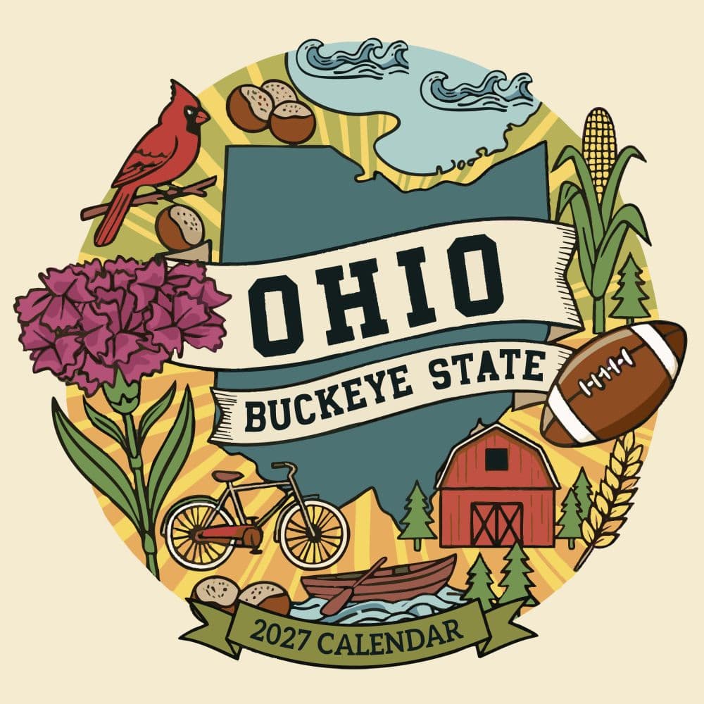 Home Ohio 2027 Wall Calendar