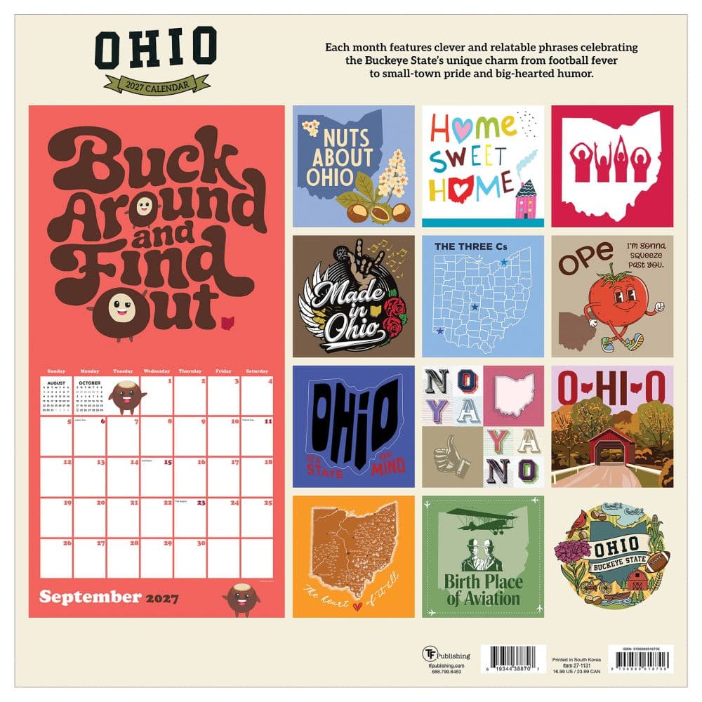 Home Ohio 2027 Wall Calendar First Alternate Image