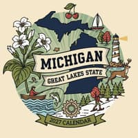 image Home Michigan 2027 Wall Calendar Main Product Image