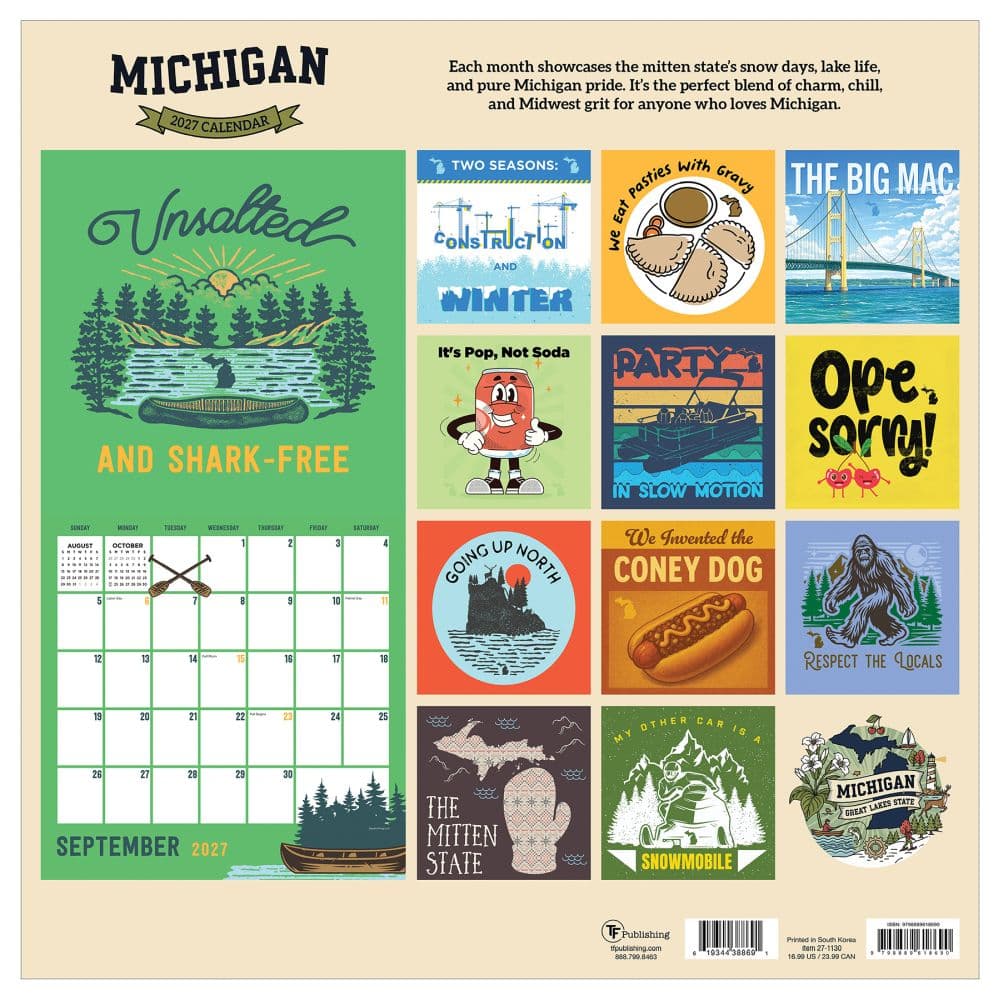 Home Michigan 2027 Wall Calendar First Alternate Image