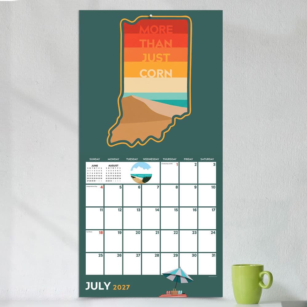Home Indiana 2027 Wall Calendar Fourth Alternate Image