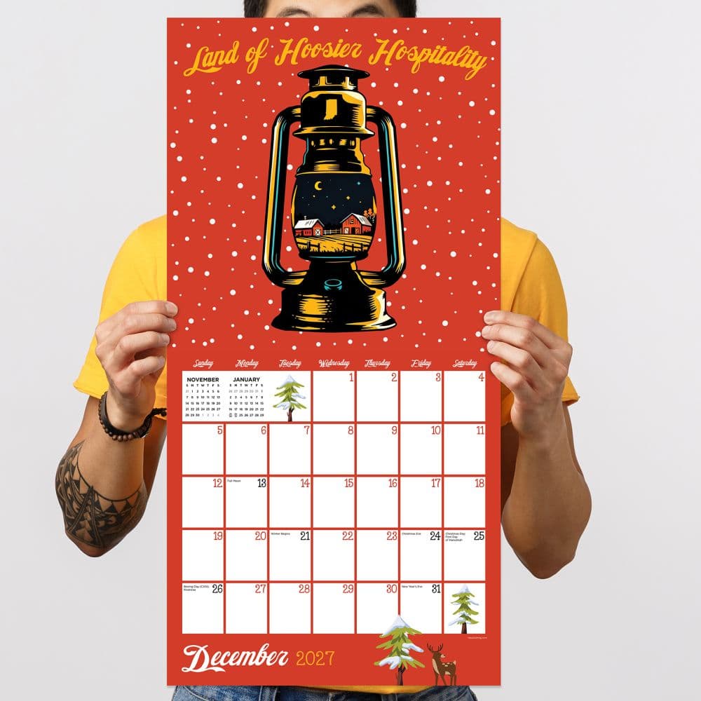 Home Indiana 2027 Wall Calendar Fifth Alternate Image