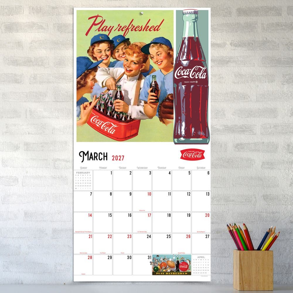 Coke Vintage Nostalgia 2027 Wall Calendar Fourth Alternate Image