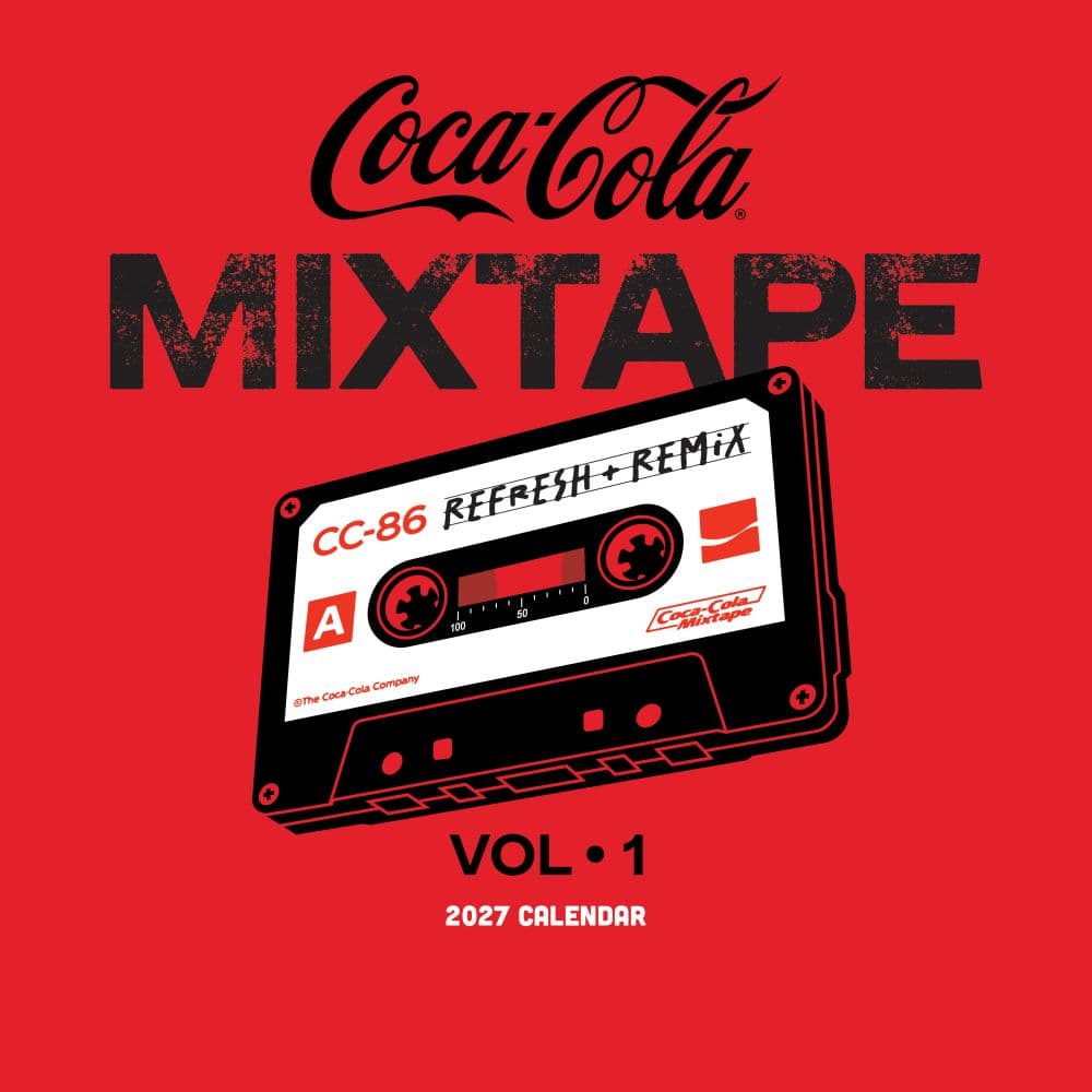 Coca-Cola Red Mixtape 2027 Wall Calendar Main Product Image