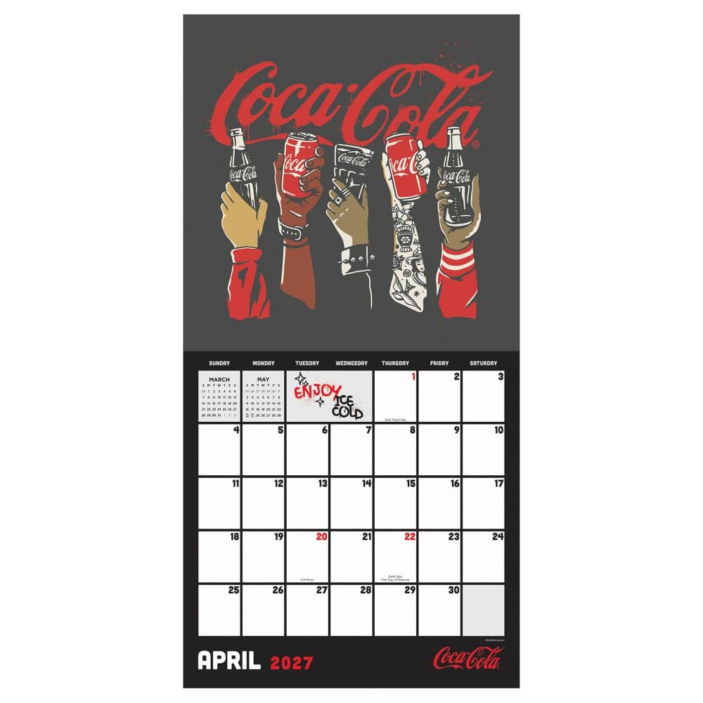 Coca-Cola Red Mixtape 2027 Wall Calendar Third Alternate Image